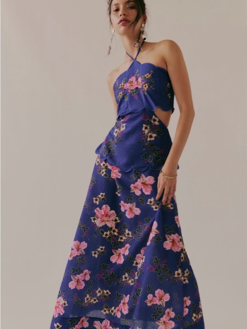 Agua Bendita Jaime Magnolia Maxi Dress. Free People. Size Small. SOLD OUT. NWT